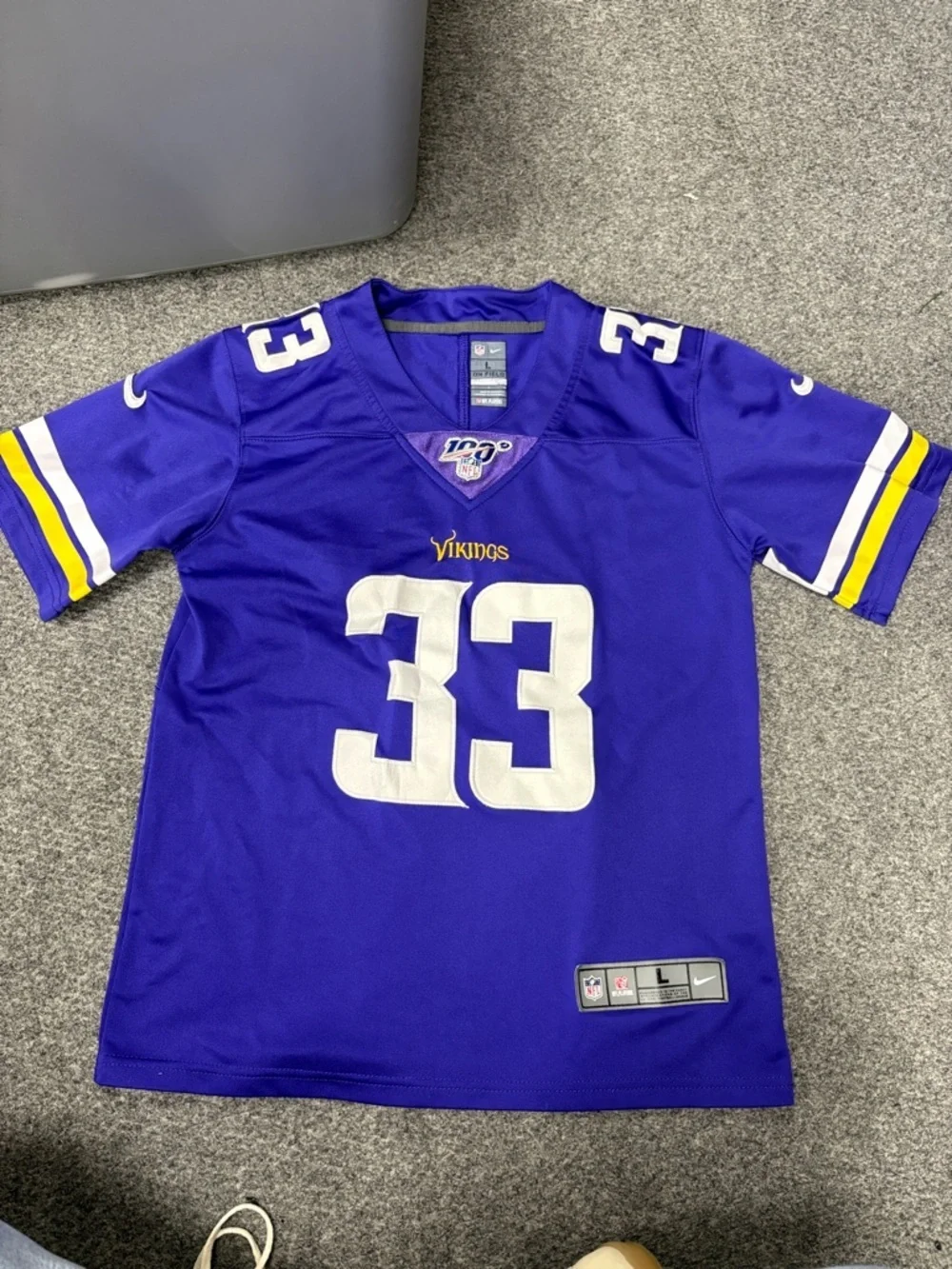 Nike Kids Minnesota Vikings Purple #33 Football Jersey
